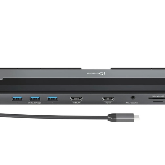 j5create USB-C Dual HDMI Docking Station (10-in-1) 4K + 1080p Dual HDMI Display - Picture 8 of 16